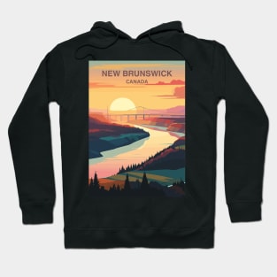 New Brunswick Canada Travel Print Wall Art, Home Décor, Gift Art Hoodie